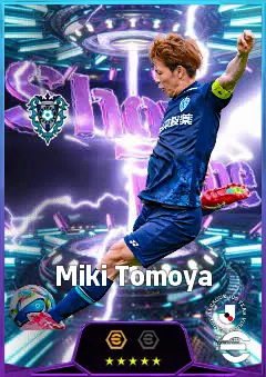 Miki Tomoya eFootball 2026 player card, 82 OVR CMF