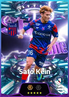 Sato Kein eFootball 2026 player card, 81 OVR RMF