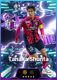 Tanaka Shunta eFootball 2026 player card, 81 OVR DMF