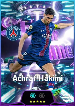 Achraf Hakimi eFootball 2026 player card, 86 OVR RB