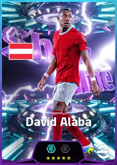 David Alaba eFootball 2026 player card, 82 OVR CB