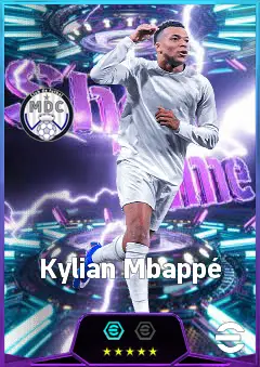 Kylian Mbappé eFootball 2026 player card, 87 OVR CF