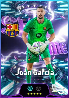 Joan García eFootball 2026 player card, 86 OVR GK