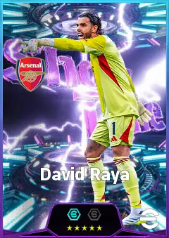 David Raya eFootball 2026 player card, 86 OVR GK