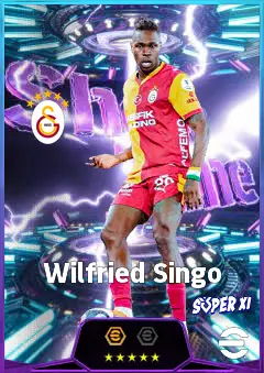 Wilfried Singo eFootball 2026 player card, 81 OVR CB