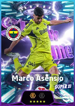 Marco Asensio eFootball 2026 player card, 83 OVR AMF