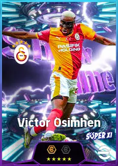 Victor Osimhen eFootball 2026 player card, 84 OVR CF
