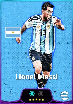 Lionel Messi eFootball 2026 player card, 84 OVR RWF