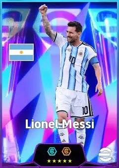 Lionel Messi eFootball 2026 player card, 86 OVR CF