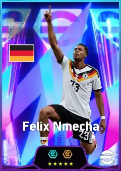 Felix Nmecha eFootball 2026 player card, 85 OVR DMF
