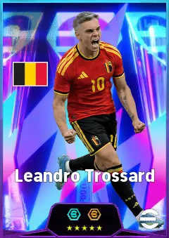 Leandro Trossard eFootball 2026 player card, 85 OVR LMF