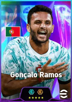 Gonçalo Ramos eFootball 2026 player card, 84 OVR CF
