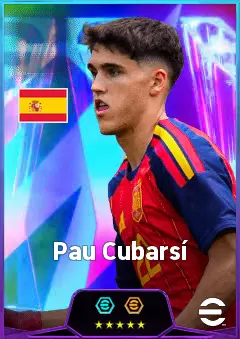 Pau Cubarsí eFootball 2026 player card, 86 OVR CB