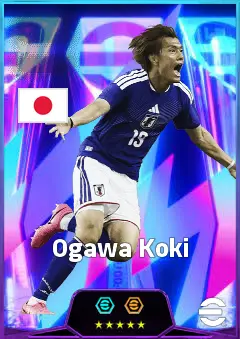 Ogawa Koki eFootball 2026 player card, 83 OVR CF
