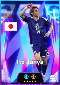 Ito Junya eFootball 2026 player card, 84 OVR AMF