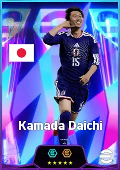 Kamada Daichi eFootball 2026 player card, 85 OVR AMF