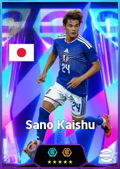 Sano Kaishu eFootball 2026 player card, 85 OVR DMF