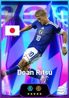 Doan Ritsu eFootball 2026 player card, 85 OVR RMF