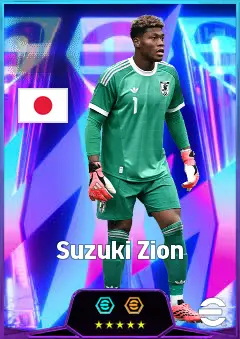 Suzuki Zion eFootball 2026 player card, 87 OVR GK