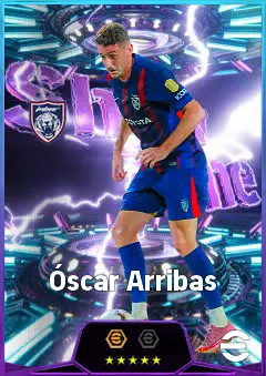 Óscar Arribas eFootball 2026 player card, 81 OVR LMF