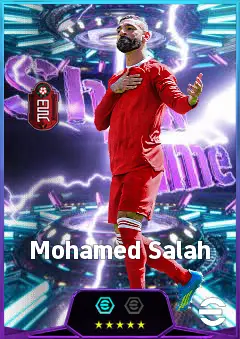 Mohamed Salah eFootball 2026 player card, 85 OVR RWF
