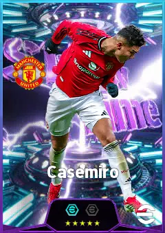 Casemiro eFootball 2026 player card, 85 OVR DMF