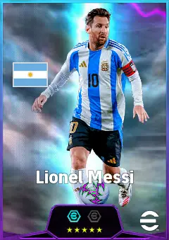 Lionel Messi eFootball 2026 player card, 84 OVR SS