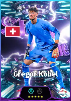 Gregor Kobel eFootball 2026 player card, 84 OVR GK