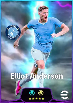 Elliot Anderson eFootball 2026 player card, 86 OVR CMF