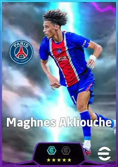 Maghnes Akliouche eFootball 2026 player card, 86 OVR SS