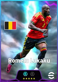 Romelu Lukaku eFootball 2026 player card, 86 OVR CF