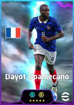 Dayot Upamecano eFootball 2026 player card, 86 OVR CB