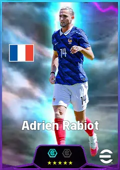 Adrien Rabiot eFootball 2026 player card, 84 OVR CMF