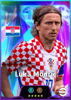 Luka Modrić eFootball 2026 player card, 86 OVR CMF