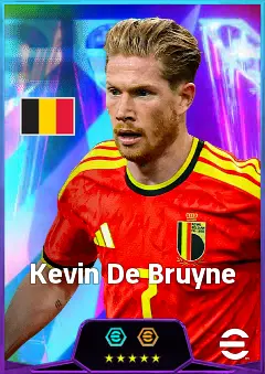 Kevin De Bruyne eFootball 2026 player card, 87 OVR AMF