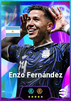Enzo Fernández eFootball 2026 player card, 87 OVR CMF