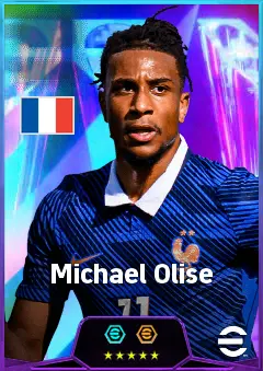 Michael Olise eFootball 2026 player card, 87 OVR AMF