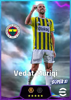 Vedat Muriqi eFootball 2026 player card, 83 OVR CF