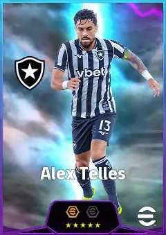 Alex Telles eFootball 2026 player card, 82 OVR LB