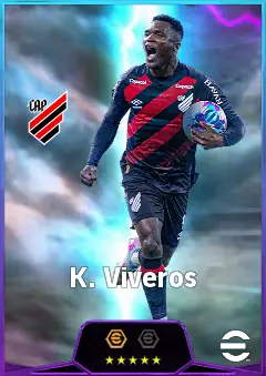 K. Viveros eFootball 2026 player card, 82 OVR CF