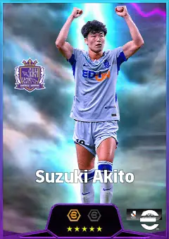 Suzuki Akito eFootball 2026 player card, 82 OVR SS