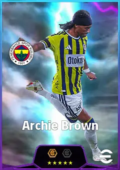 Archie Brown eFootball 2026 player card, 81 OVR LB