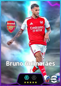 Bruno Guimarães eFootball 2026 player card, 86 OVR DMF