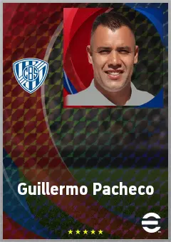 Guillermo Pacheco eFootball 2026 player card, 71 OVR RB