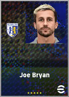 Joe Bryan eFootball 2026 player card, 71 OVR LB