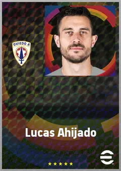 Lucas Ahijado eFootball 2026 player card, 69 OVR RB