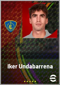 Iker Undabarrena eFootball 2026 player card, 71 OVR DMF