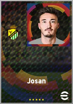 Josan eFootball 2026 player card, 70 OVR RB
