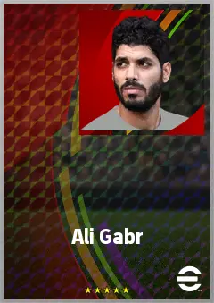 Ali Gabr eFootball 2026 player card, 70 OVR CB