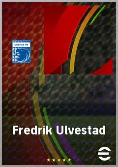 Fredrik Ulvestad eFootball 2026 player card, 70 OVR CMF